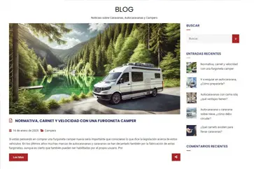 Página web con blog especializado en tu sector
